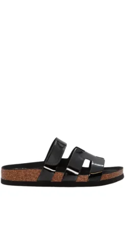 Sandal med justerbar remme sort