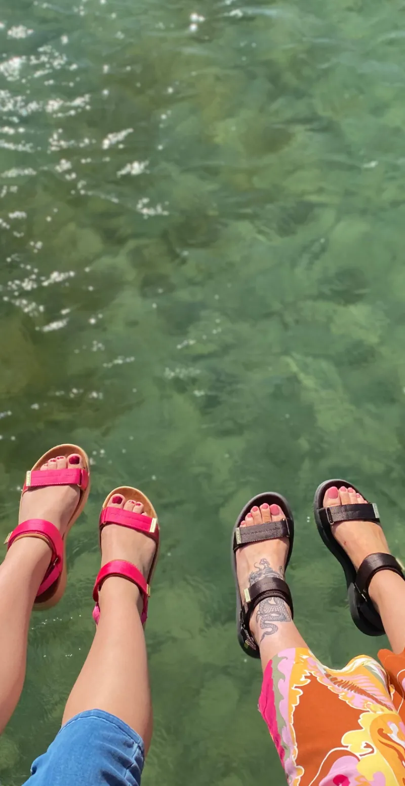 Sandal med velcro chocolate