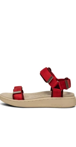 Sandal med velcro fire red