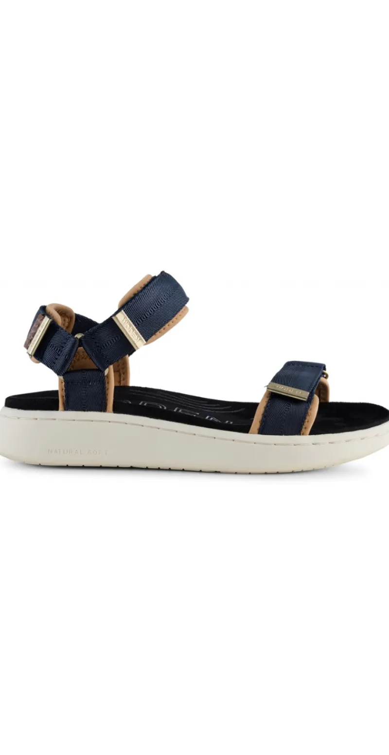 Sandal med velcro i navy