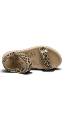 Sandal med velcro leopard