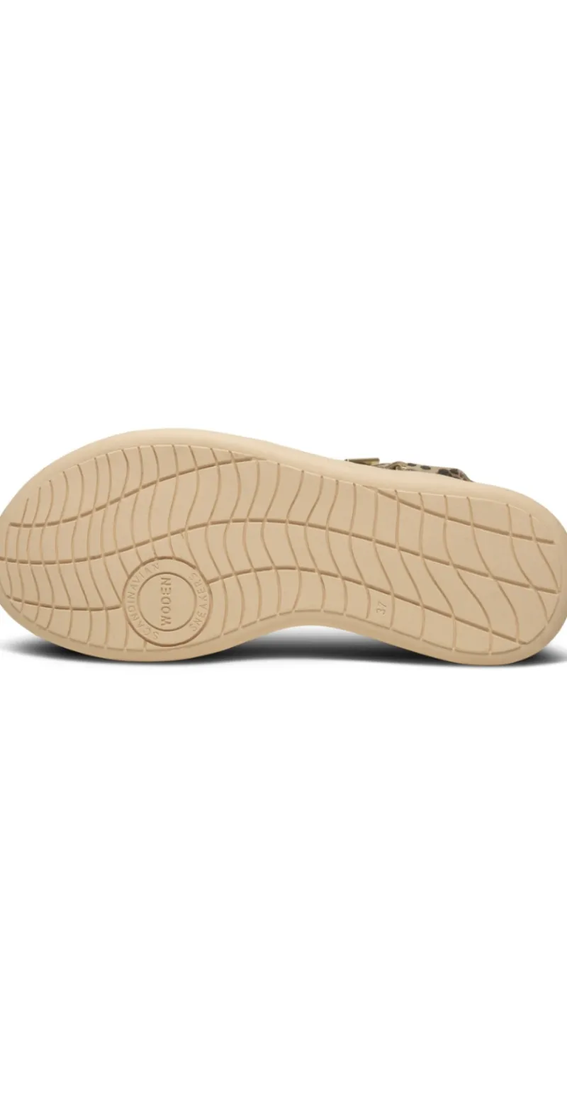 Sandal med velcro leopard