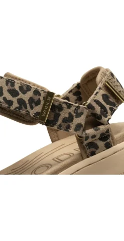 Sandal med velcro leopard