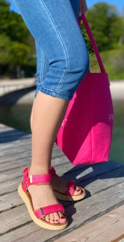 Sandal med velcro pitaya