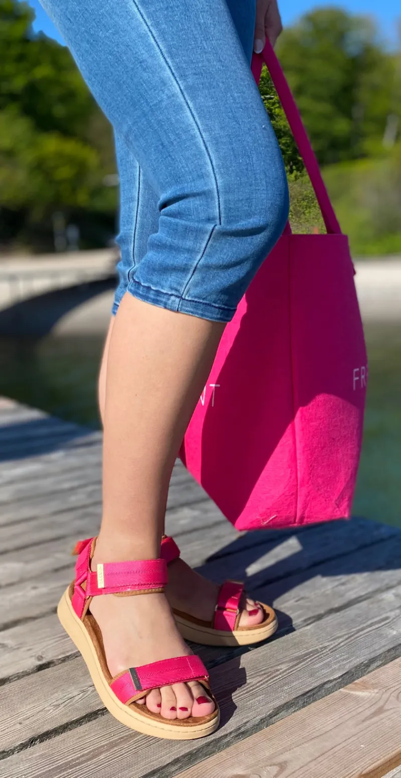 Sandal med velcro pitaya