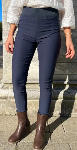 Shantal stretch buks navy