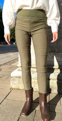 Shantal stretch buks olive night