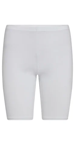 Shorts med bambus hvid