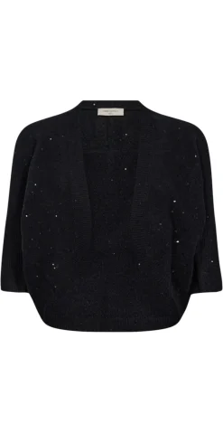 Siggy bolero med pailletter sort