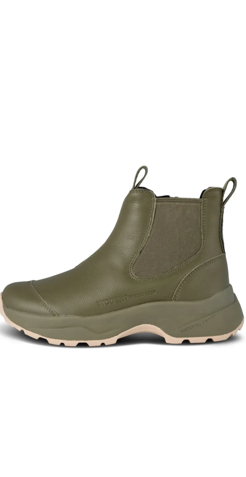 Silje Warm Waterproof Boots dark olive