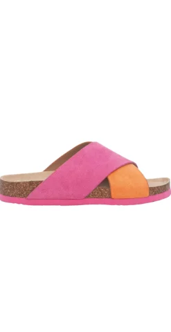 Slip-in sandal fuchsia