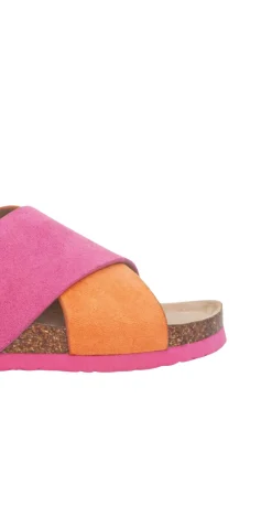 Slip-in sandal fuchsia