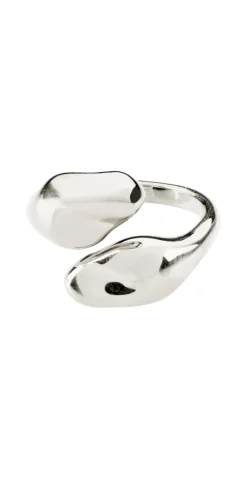 Sølvbelagt ring med shiny finish