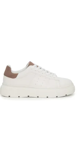 Sneakers med chunky hæl hvid