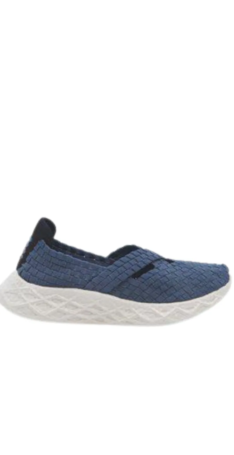 Sneakers med elastik blå