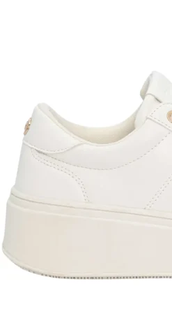 Sneakers med høj sål hvid