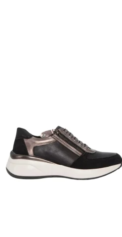 Sneakers med lynlås sort