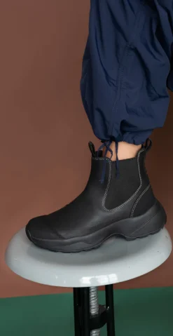 Vandtæt slip-on støvle i sort