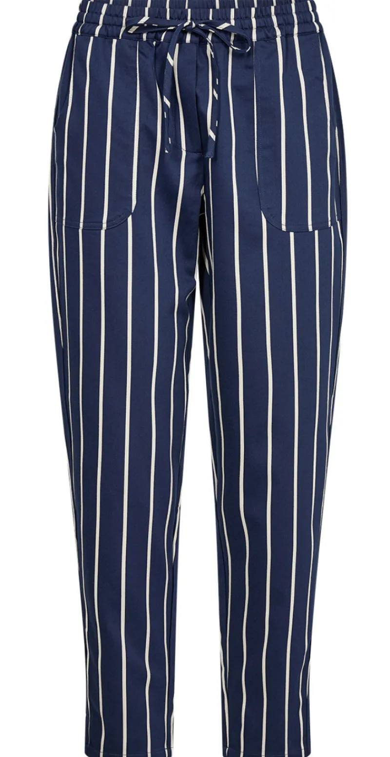 Vera bukser med striber navy LikeLondon